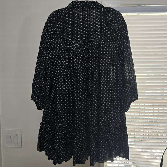 FREE PEOPLE Full Swing Mini Dress/Tunic w/Removable Slip - Picture 4 of 10